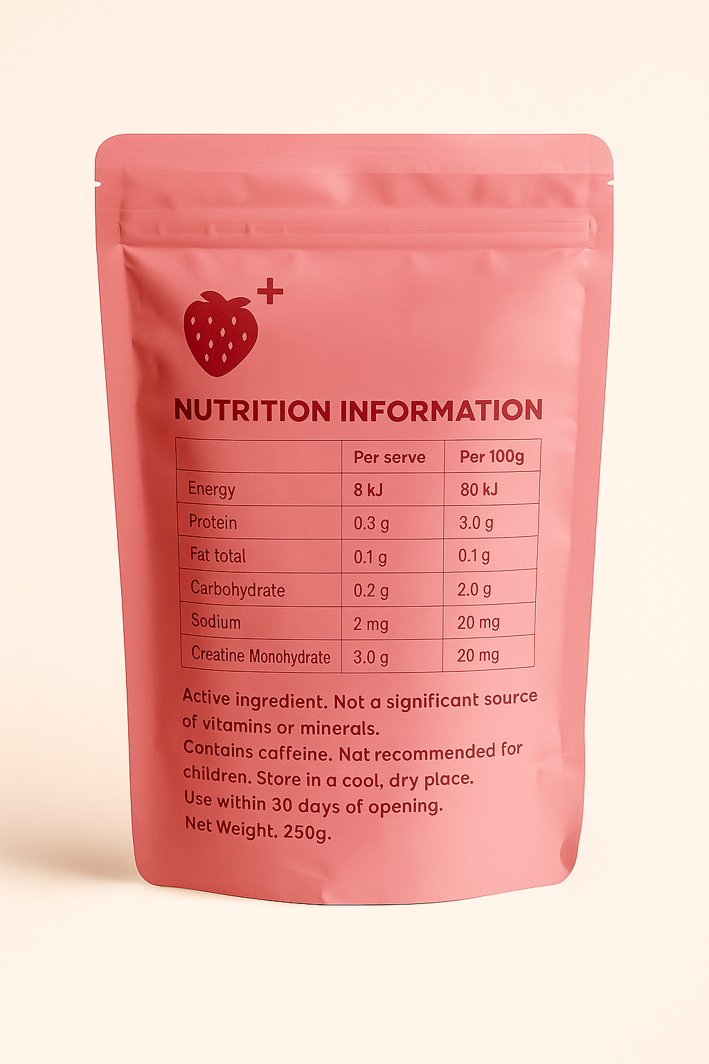 Creatine Coffee - Strawberry Flavour